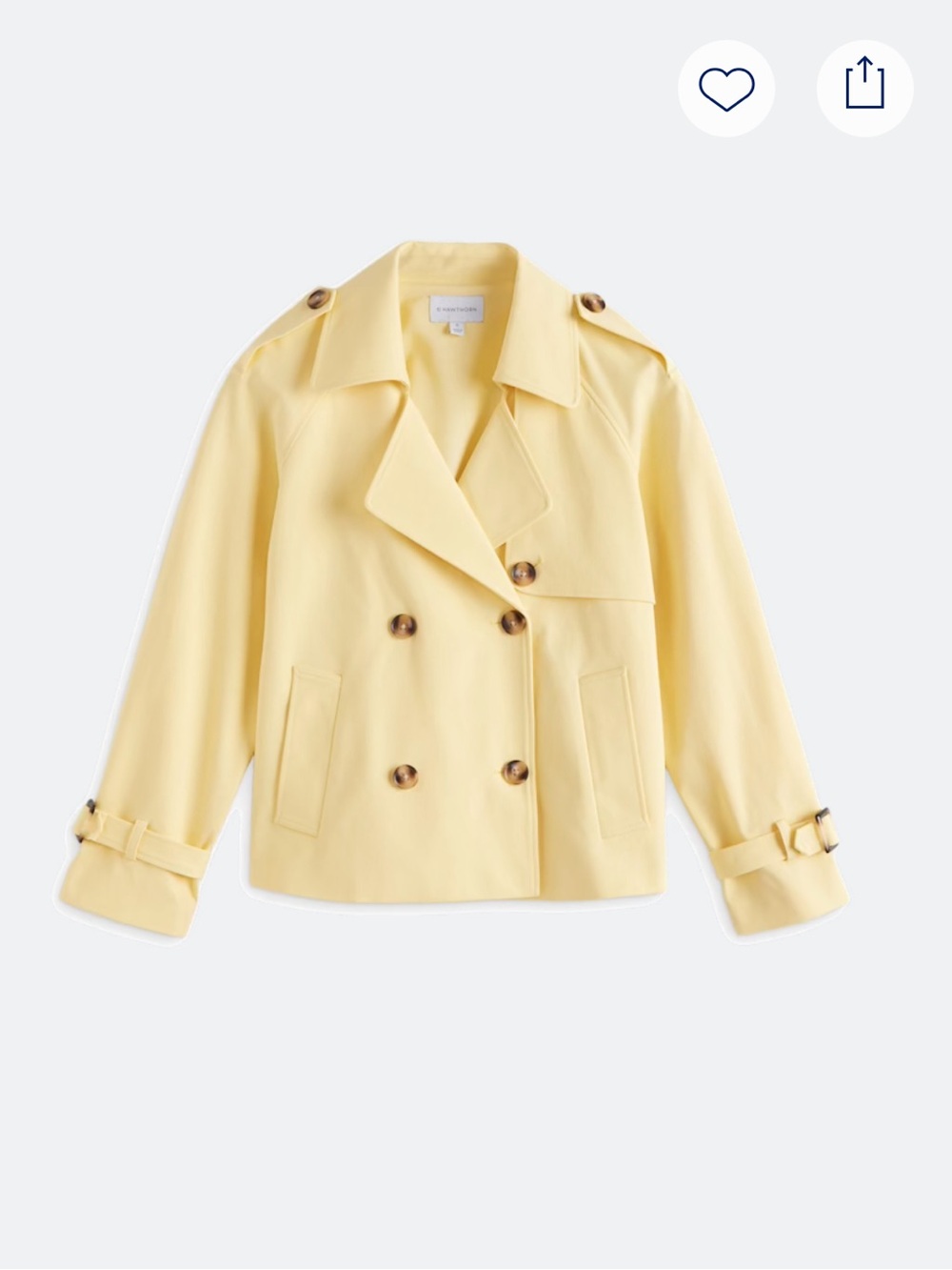 41 Hawthorn Cropped Trench Coat